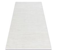 Tapis moderne DUKE 51376 crème - Rayures structuré très doux franges 140x190 cm