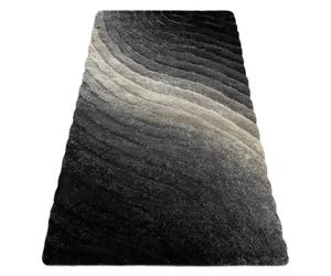 Tapis moderne FLIM 006-B1 shaggy Vagues - Structural gris 80x150 cm