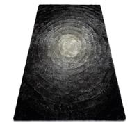 Tapis moderne FLIM 008-B2 shaggy cercles - Structural gris 120x160 cm