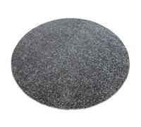 Tapis moderne lavable ILDO 71181070 cercle anthracite gris cercle 200 cm
