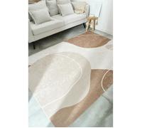 Tapis moderne - NAZAR RUGS - 120x160 cm - Antidérapant - Polyester - Beige