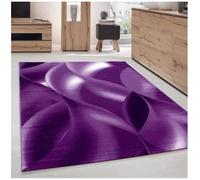 Carpettex Tapis Salon, Chambre Lilas-2 200x300 (200 x 290 cm) - Tapis à Poils Courts, a Poil Ras, Conception de Vagues abstraites Doux et Moelleux - Tapis Cuisine Moquette Salle de Sejour