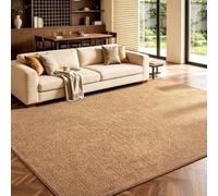 Tapis Moderne pour Salon Tapis Lavable Antidérapant Lavable Moquette Rug | Tapis résistant, facile à nettoyer, Tapis Chambre Salle a Manger Descente de Lit Bureau Carpets, 6mm(Camel,80x190cm)