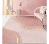 Tapis moderne rose pour fille, pour salon, décoration de la maison, pour enfants, pour chambres, grande surface, mignon, antidérapant 12
