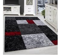 Tapis Moderne Salon - ADELINE - Rouge - 120 x 170 cm - 100% Polypropylène - SIMPEX