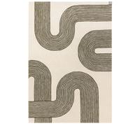 Tapis moderne tufté main en laine CROOK 120 x 170 cm