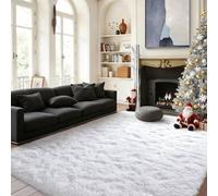 Tapis moelleux qui ne perd pas ses poils - Doux et lavable - Design antidérapant - Parfait pour la décoration du salon et de la chambre à coucher - 115 x 170 cm