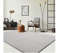 the carpet Relax - Tapis Moderne Moelleux à Poils Courts, antidérapant, Lavable Jusqu’à 30°C, Super Doux, Aspect Fourrure, pour Salon et Chambre, décoratif, Sable, 80 x 150 cm