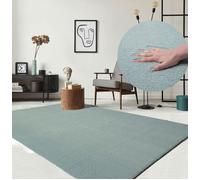 Tapis moelleux - THE CARPET - Relax - Antidérapant - Lavable - Bleu 60x110 cm
