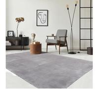 Tapis Moelleux - THE CARPET - Relax - Antidérapant - Lavable - Gris 140x200 cm