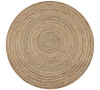 Vidaxl Tapis Jute Tressé 210 Cm Rond