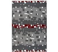 Tapis Mosaïque à Poils Courts "Vancouver II" Rouge 160 x 230 cm Rouge G