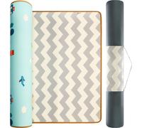 Tapis mousse double face XXL - rouleau 2 CM (route et zigzags)