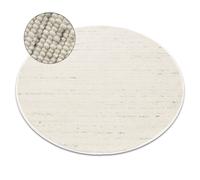 Tapis NEPAL 2100 cercle blancs / naturel grigio - laine double face cercle 120 cm