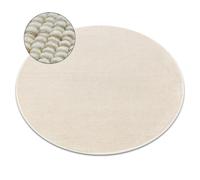 Tapis NEPAL 2100 cercle naturel crème - laine double face cercle 160 cm