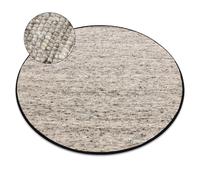 Tapis NEPAL 2100 cercle naturel grigio - laine double face cercle 120 cm