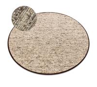 Tapis NEPAL 2100 cercle sand beige - laine double face naturel cercle 120 cm