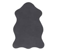 Tapis NEW DOLLY peau G4337-2 Gris anthracite IMITATION DE FOURRURE DE LAPIN 60x90 cm