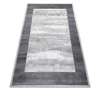 Tapis NOBLE moderne 1512 64 Cadre grec vintage - Structural deux niveaux de molleton crème / gris 120x170 cm