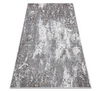 Tapis NOBLE moderne 6773 45 Ornement vintage - Structural deux niveaux de molleton gris 80x150 cm