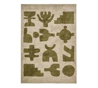 Tapis Nyero rectangulaire 160x230cm vert - Atmosphera Créateur d'intérieur