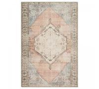 Tapis orient 160x230 rectangle bleu et beige tissé motif classique ORTAGE C