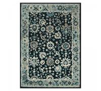 Tapis orient 160x230 rectangle bleu et bleu ciel tissé motif classique OLFA