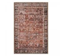 Tapis orient 160x230 rectangle rouge et noir tissé motif classique ALLOVER