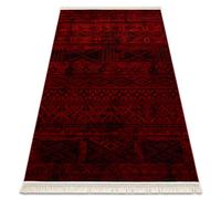 Tapis ORIENT 4722 bordeaux / noir Oriental à franges 200x290 cm