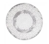 Tapis oriental Ø140cm rond gris clair tissé motif ancestral LYN7 BALROD