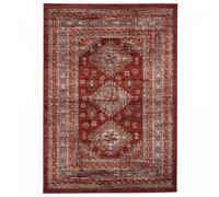 Tapis oriental 60x110 rectangle orange tissé motif ethnique LYN1 DAZOR