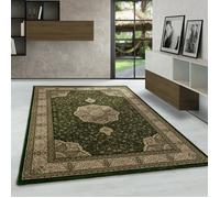 Tapis oriental classique à tissage serré Vert 120 x 170 cmTapis Orient motifs ornementaux et floraux tapis à poil court