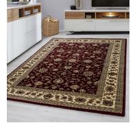 Tapis Oriental Tapistrend 120 x 170 cm - Rouge - Polypropylène - Effet Laine Doux À Poils Courts Pour Un Confort