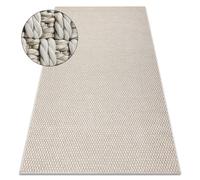 Tapis ORIGI 3555 crème - ficelle SISAL tissée à plat 155x220 cm