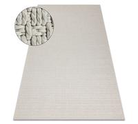 Tapis ORIGI 3561 crème - ficelle SISAL tissée à plat 58x100 cm