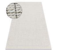 Tapis ORIGI 3727 crème - Cadre ficelle SISAL tissée à plat 116x170 cm