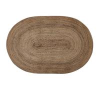 Tapis Oval en Jute Beige 120 x 180 cm DEMIRCI
