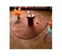 Tapis ovale - Lumicolor - Marron auburn - 120 x 170 cm