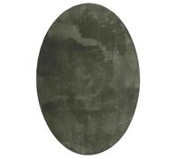 vidaXL Tapis de Surface HUARTE Vert forêt 160 x 230 cm 100% Polyester, Tapis de Couloir Élégant, Design Ovale Moderne, Résistant, Antidérapant, Lavable en Machine, Facile à Nettoyer