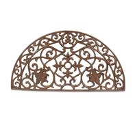 Tapis paillasson fer forge demi lune