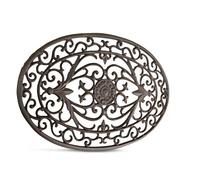 Tapis paillasson fer forge lune fonte