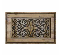 Tapis Paris Prix Relief Imprimé Castel - Naturel