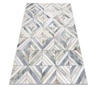 Tapis PATCHWORK 21721 beige / gris - Peau de vache géométrique 120x170 cm