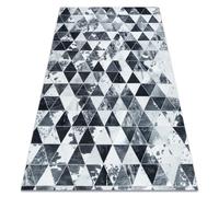 Tapis PATCHWORK 21722 gris - Peau de vache Triangles 120x170 cm