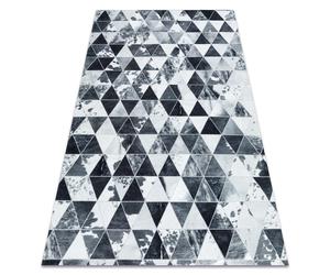 Tapis PATCHWORK 21722 gris - Peau de vache Triangles 160x230 cm