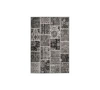 Tapis Patchwork à Poils Courts "Ariya" Gris 120 x 170 cm