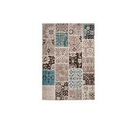 Tapis Patchwork à Poils Courts "Ariya" Taupe 160 x 230 cm