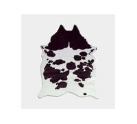 Tapis peau de bête - Imitation vache Holstein - Noir et blanc - 140 x 170 cm