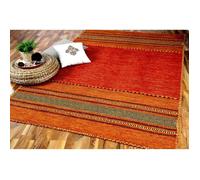 Tapis - PERGAMON - Navarro - Naturel - Terre cuite - 70x140 cm