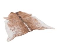 Tapis - PERGAMON - Peau de vache - Fibres synthétiques - Marron Crème - 155x190 cm